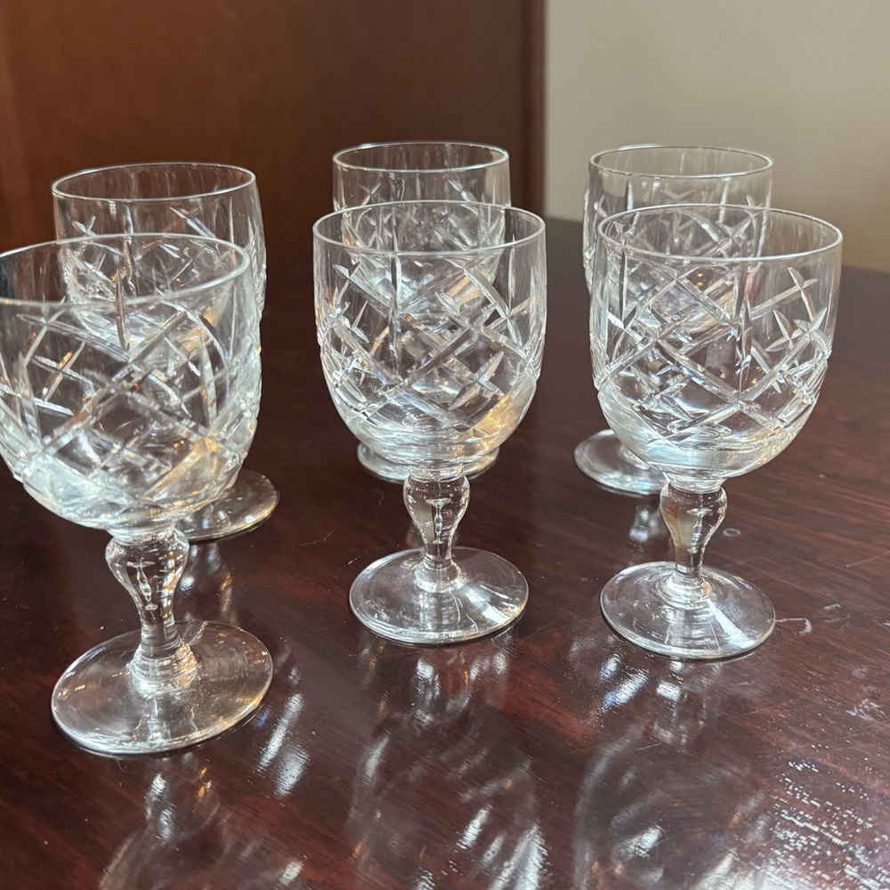 Vintage 1950’s Thomas Webb (England) cut crystal
Stem ware. 4 1/2 “ high